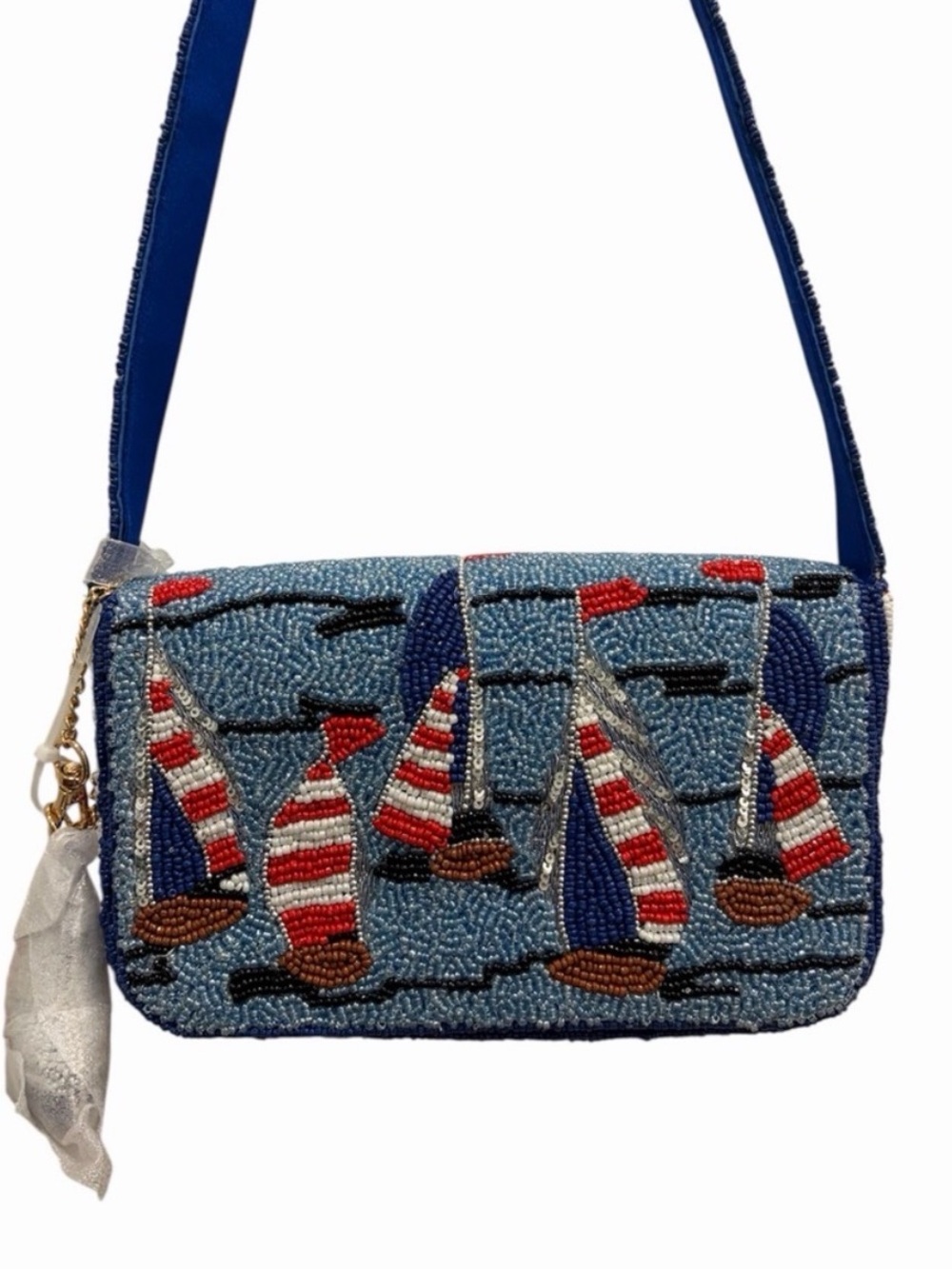 NWT: *Viral* Sailboat Beaded Bag ⛵️From India to You ⛵️